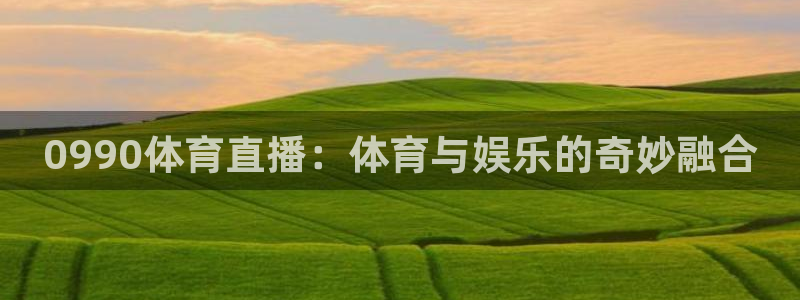 0990体育直播：体育与娱乐的奇妙融合