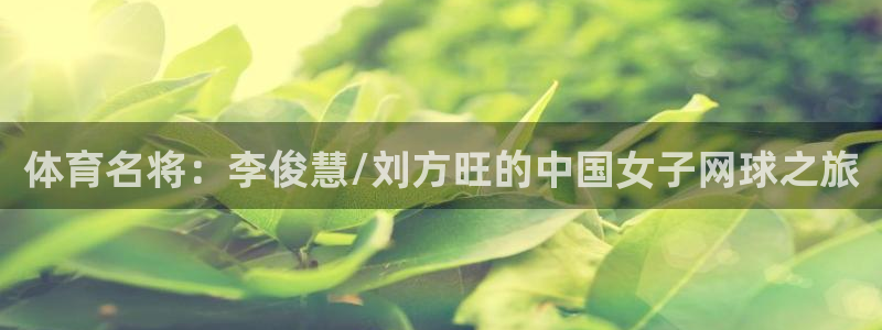 体育名将：李俊慧/刘方旺的中国女子网球之旅