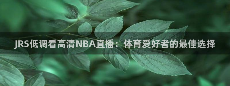 JRS低调看高清NBA直播：体育爱好者的最佳选择